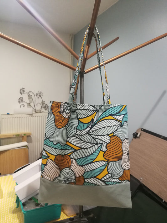 Le Tote Bag Coloré (Choix des tissus en photo)