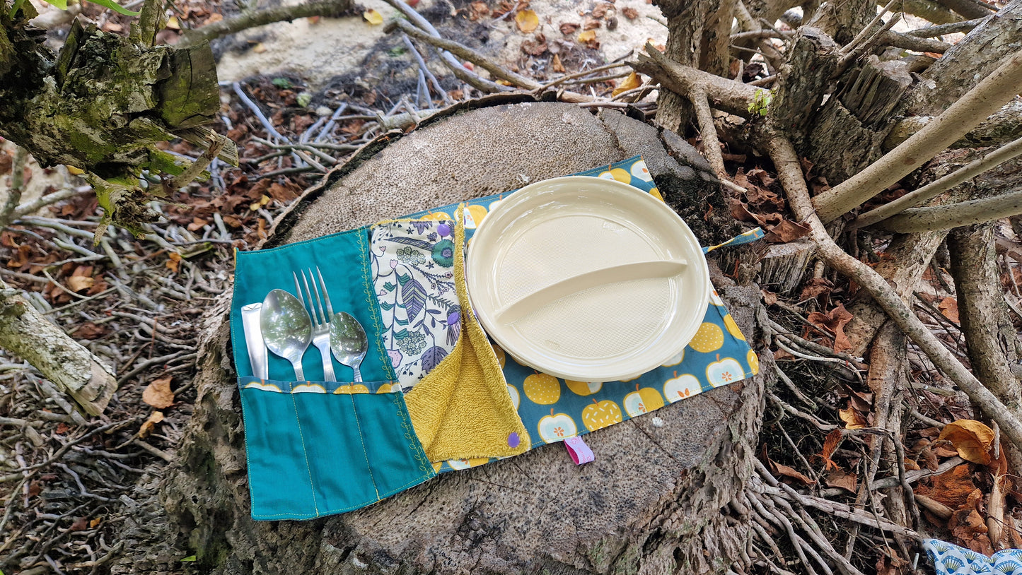 Le Set de Table Nomade (Choix des tissus en photo)