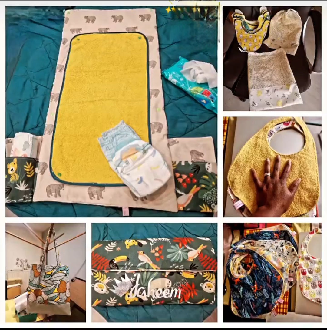 La Box Ti’Doudou, Le coffret naissance rempli de douceur (Choix des tissus en photo)